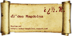 Édes Magdolna névjegykártya